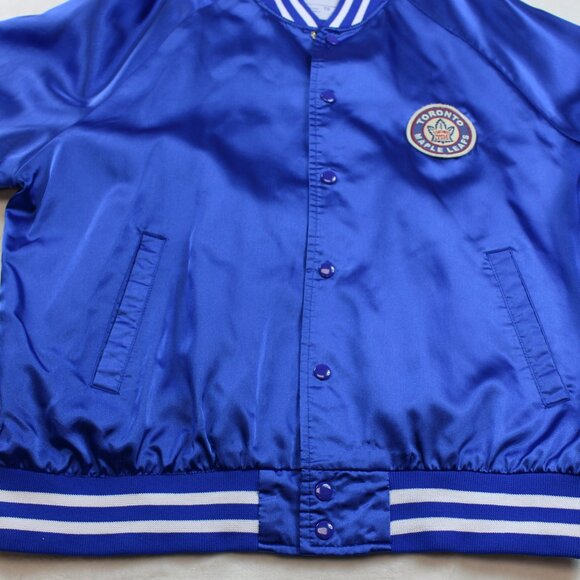 Vintage Toronto Maple Leafs NHL Hockey Light Satin Jacket (XL) - Picture 6 of 9